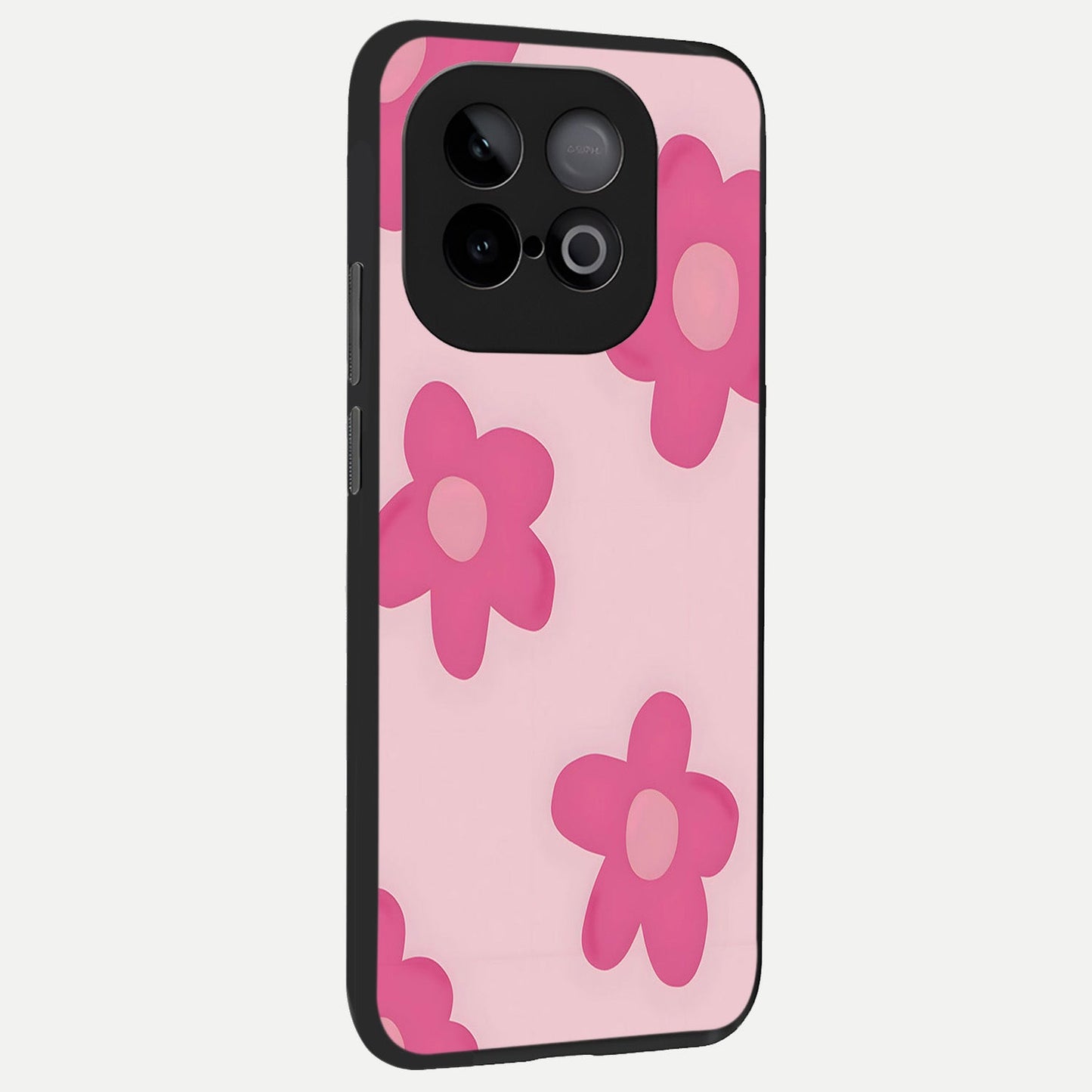 Candy Bloom Dreams back cover for iQOO Neo 10 slim fit glass case with vibrant aesthetic design