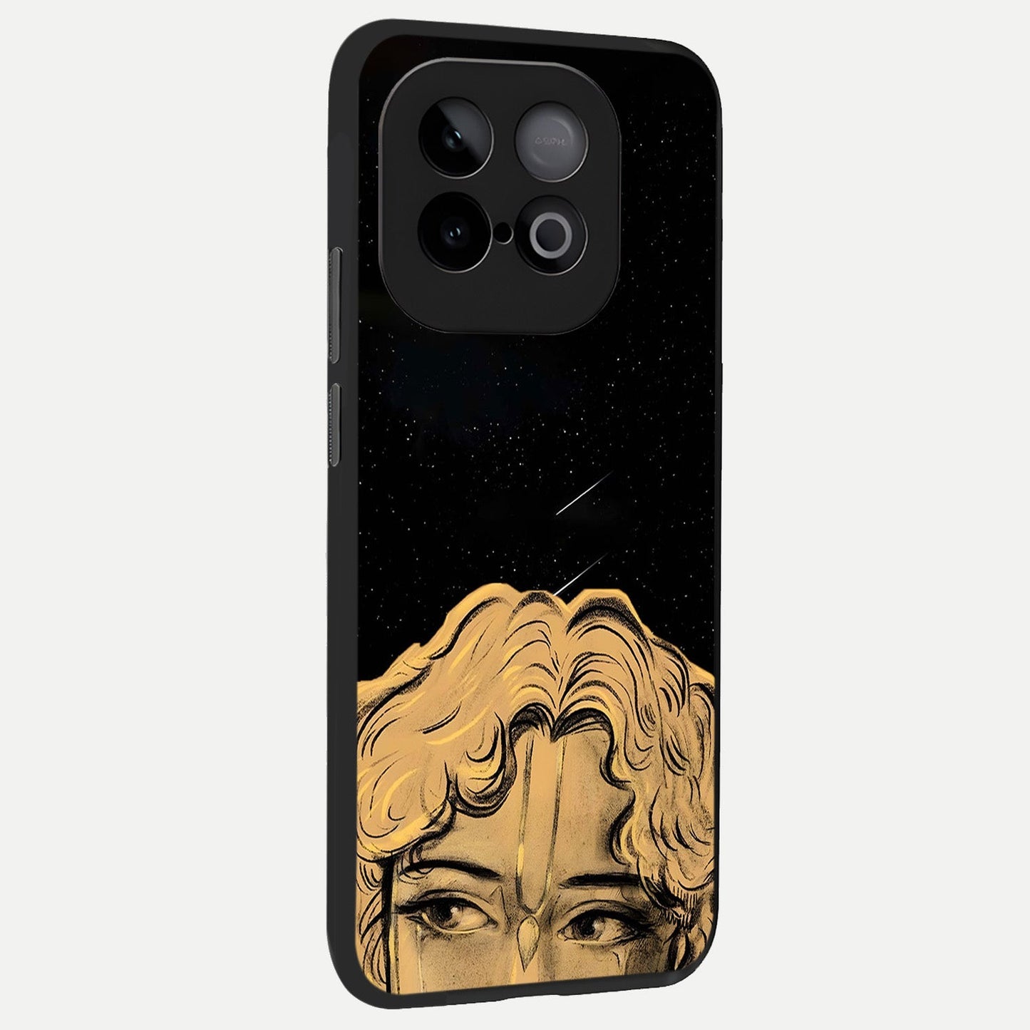Celestial Gods Plan back cover for iQOO Neo 10 slim fit glass case with vibrant aesthetic design