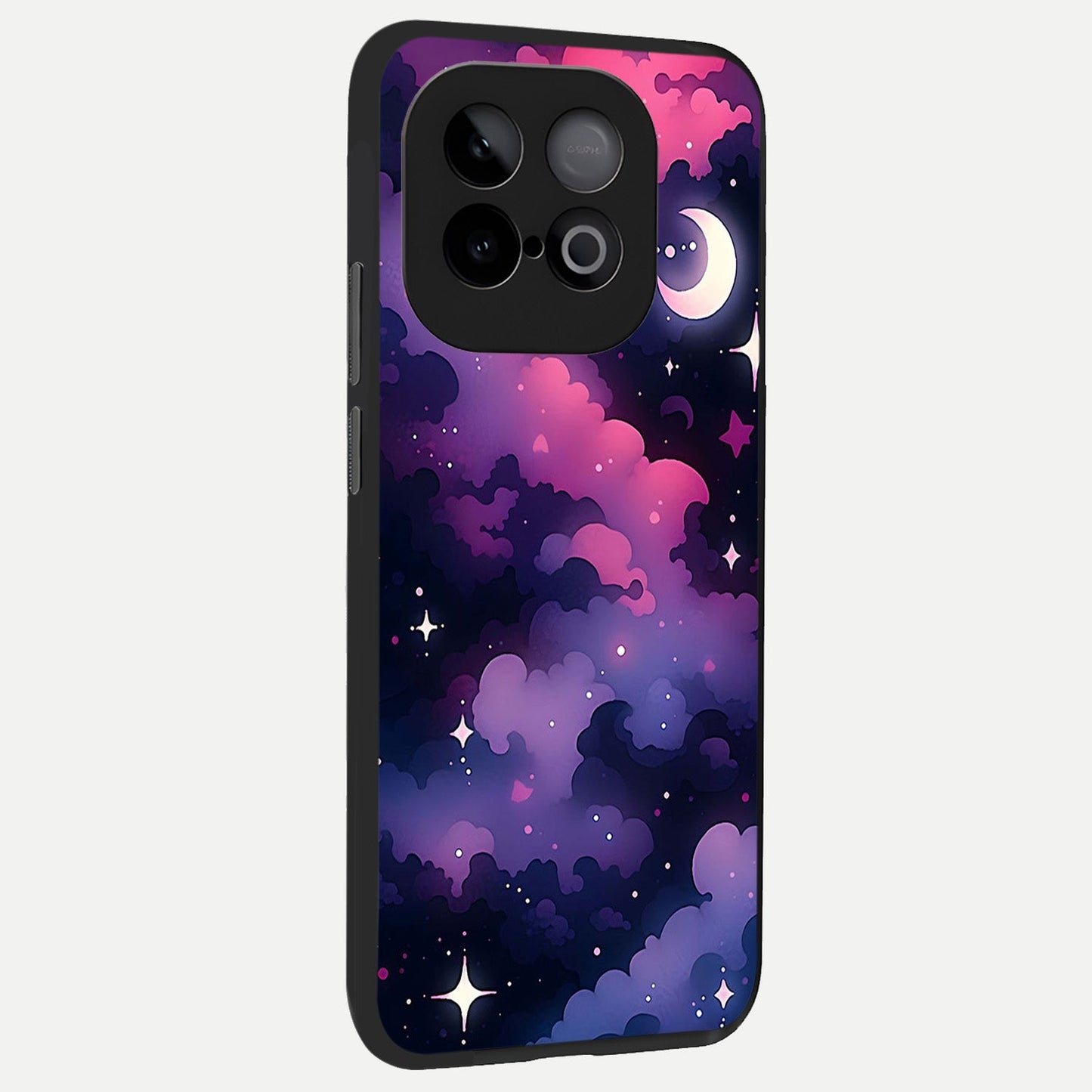 Celestial Moon Magic back cover for iQOO Neo 10 slim fit glass case with vibrant aesthetic design