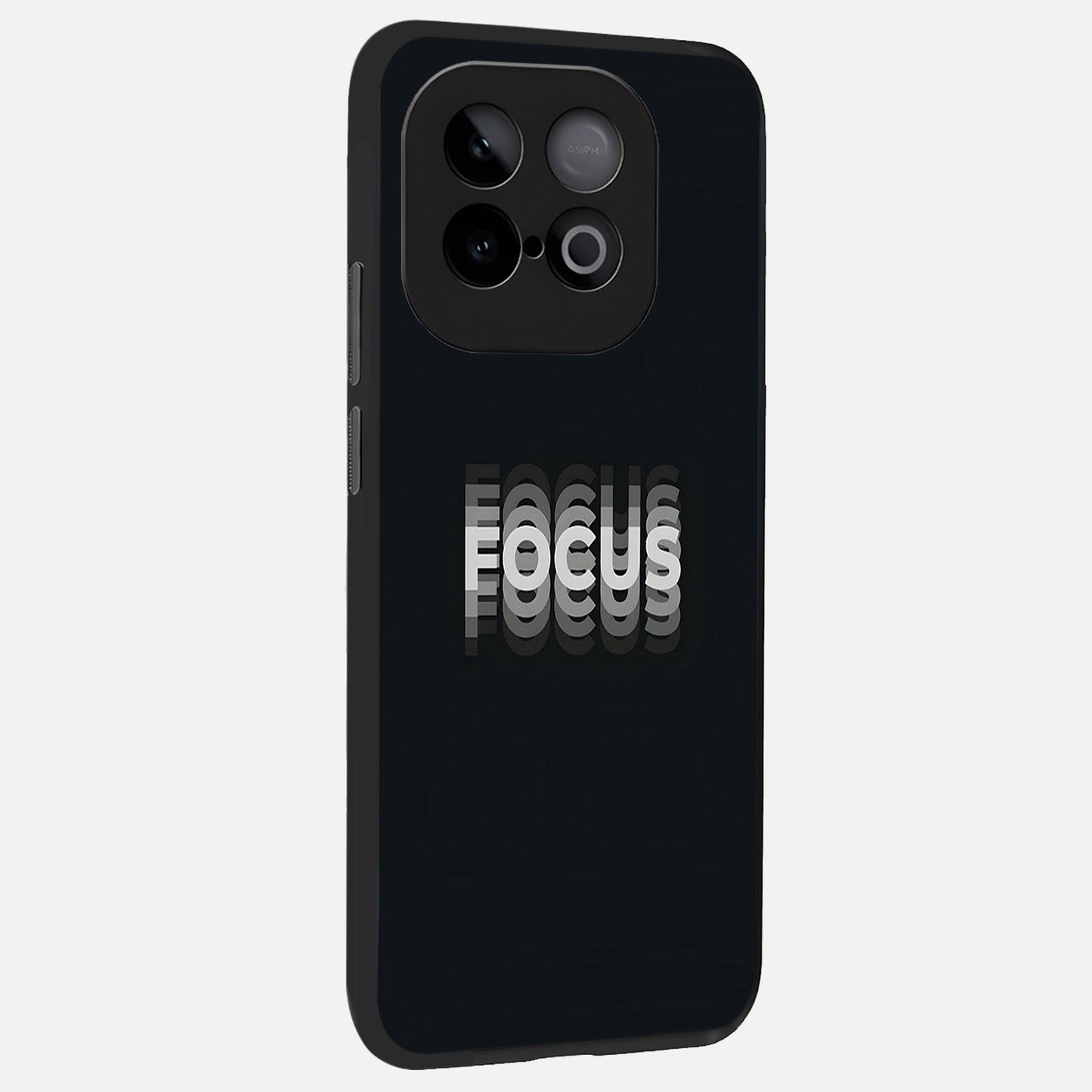 Mono Focus Vision back cover for iQOO Neo 10 slim fit glass case with vibrant aesthetic design