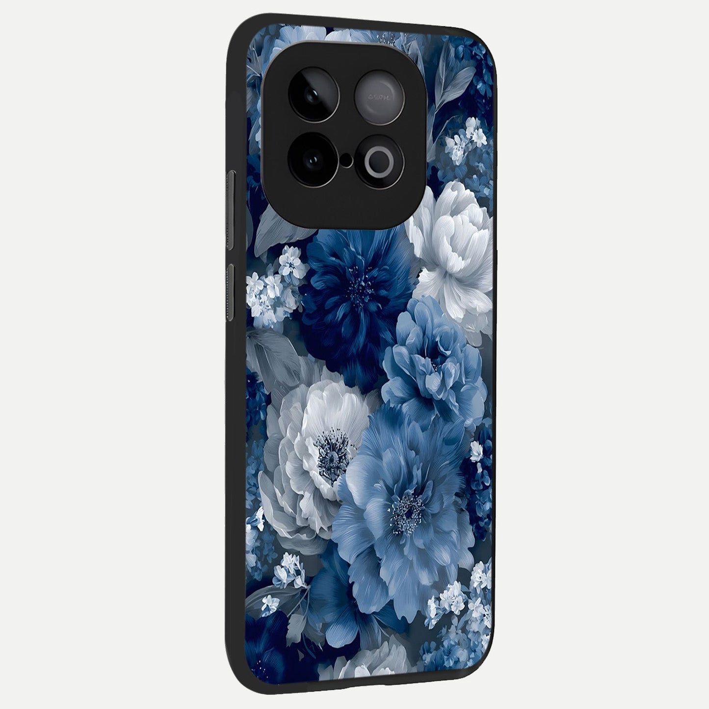 Royal Bloom Garden back cover for iQOO Neo 10 slim fit glass case with vibrant aesthetic design