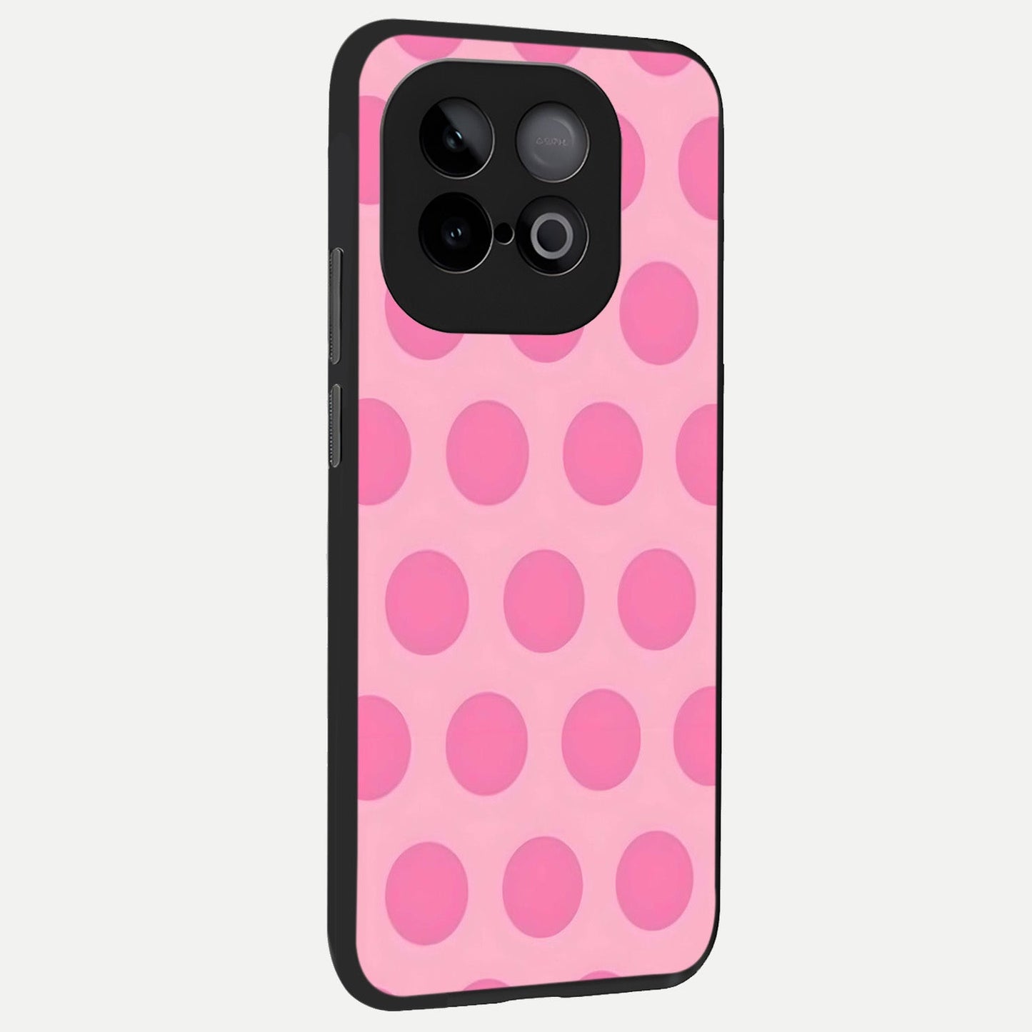 Sweet Dot Dreams back cover for iQOO Neo 10 slim fit glass case with vibrant aesthetic design