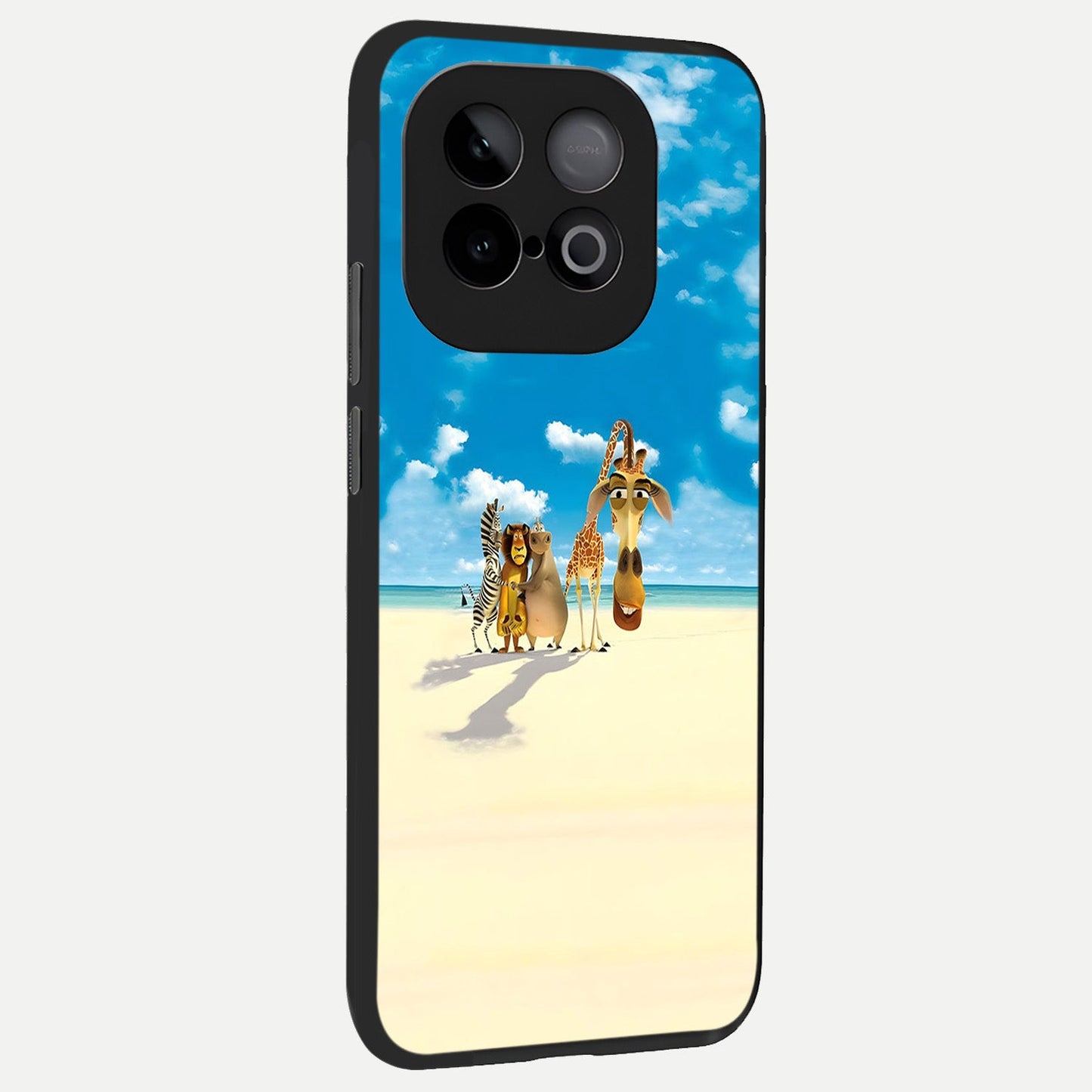 Tropical Fun Squad back cover for iQOO Neo 10 slim fit glass case with vibrant aesthetic design