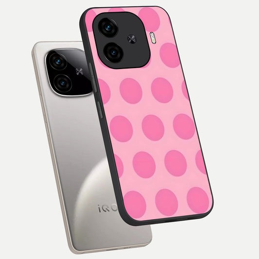 Sweet Dot Dreams phone case for iQOO Z9 Turbo showing premium glass back cover with detailed artwork