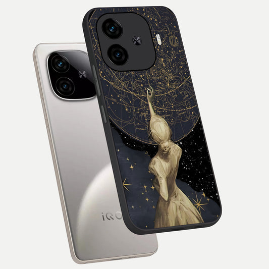 Taylor Swift Girl phone case for iQOO Z9 Turbo showing premium glass back cover with detailed artwork