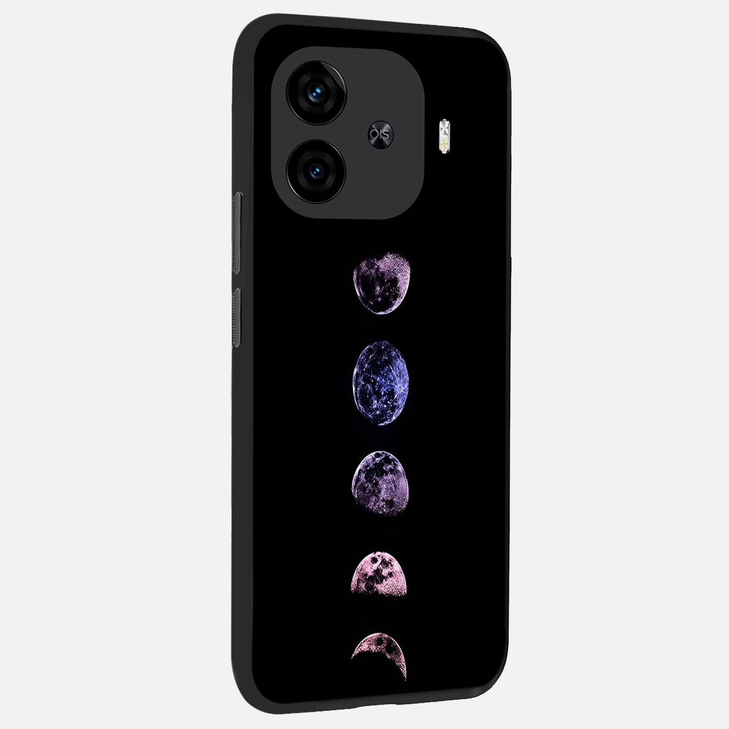 Crimson All Planets back cover for iQOO Z9 Turbo slim fit glass case with vibrant aesthetic design