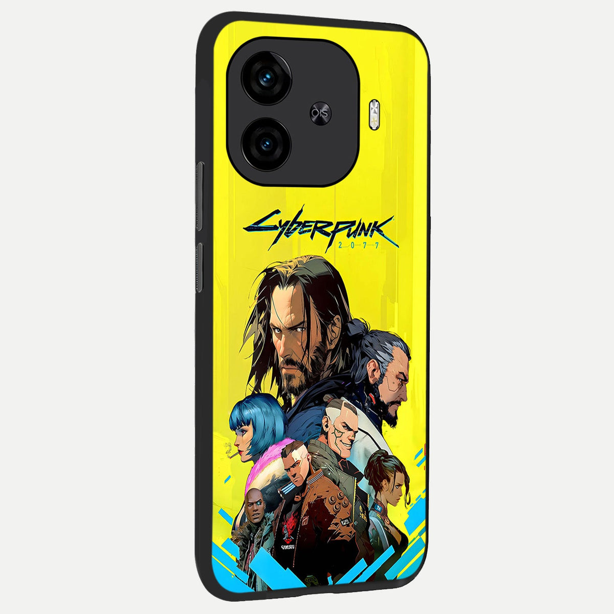 Neon Rebel Genesis back cover for iQOO Z9 Turbo slim fit glass case with vibrant aesthetic design