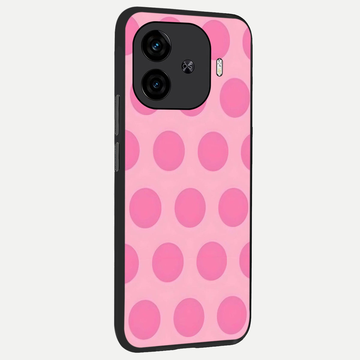 Sweet Dot Dreams back cover for iQOO Z9 Turbo slim fit glass case with vibrant aesthetic design
