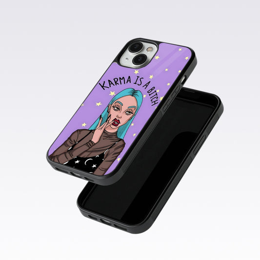 Karma is a Bitch Levender Glass Case For OnePlus 12R