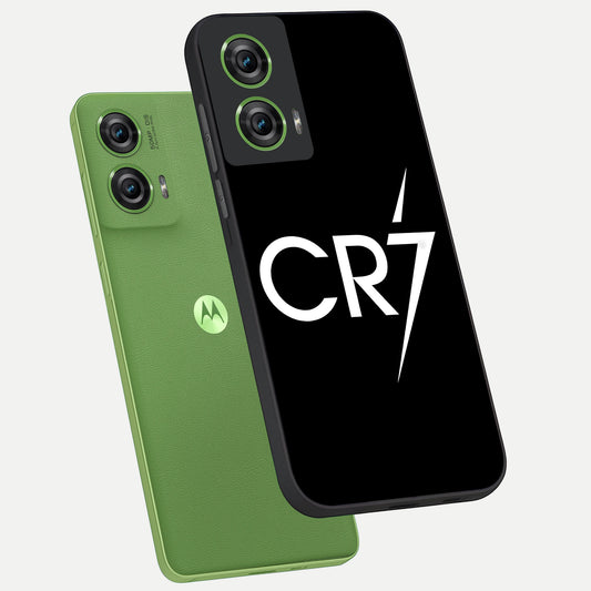 CR7 Elite Strike phone case For Moto Edge 50 Fusion showing premium glass back cover with detailed artwork