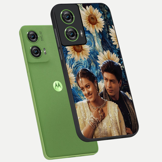 Eternal Love Story phone case For Moto Edge 50 Fusion showing premium glass back cover with detailed artwork