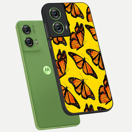 Golden Wing Flight phone case For Moto Edge 50 Fusion showing premium glass back cover with detailed artwork