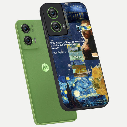 Starry Dream Vision phone case For Moto Edge 50 Fusion showing premium glass back cover with detailed artwork