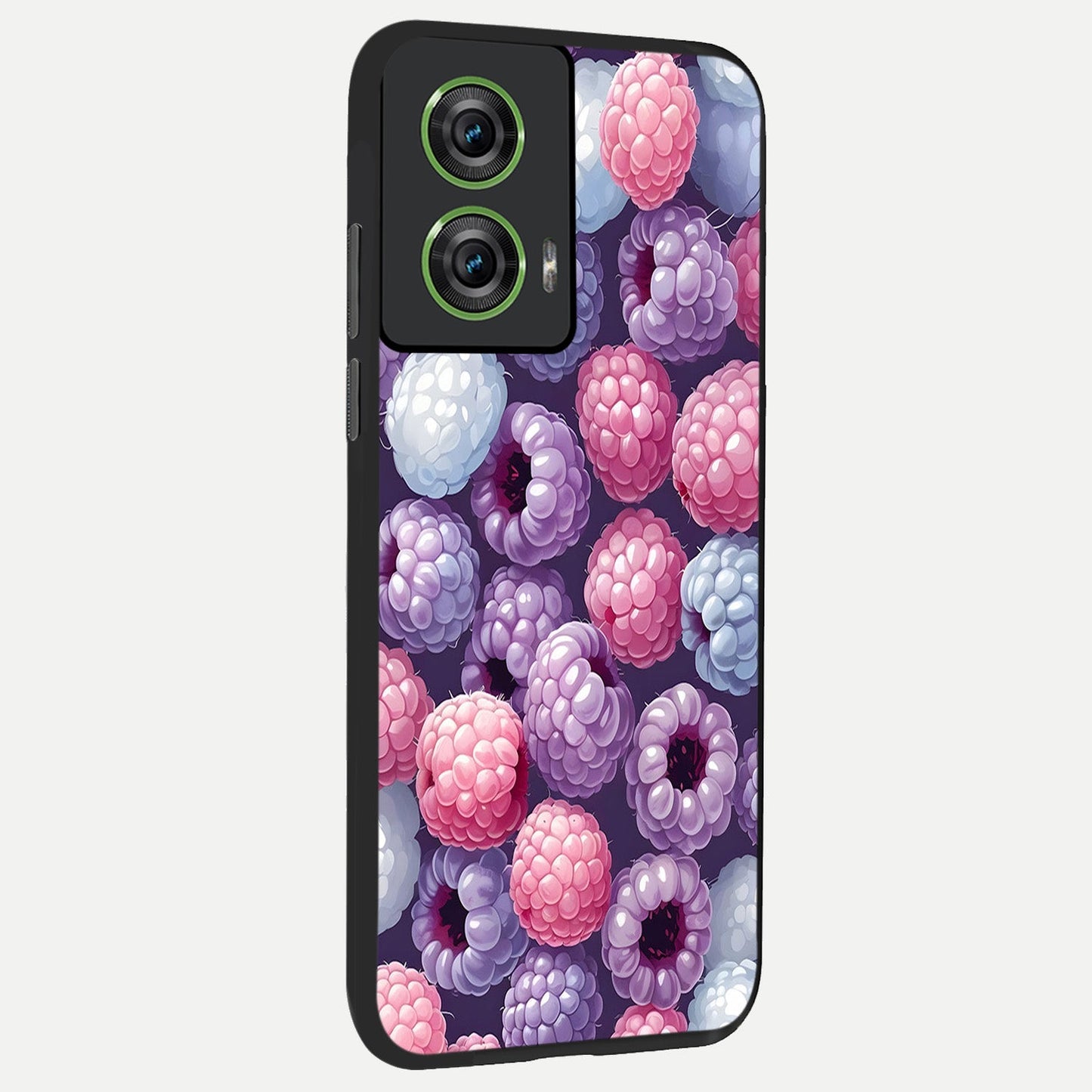 Berry Candy Pop back cover For Moto Edge 50 Fusion slim fit glass case with vibrant aesthetic design