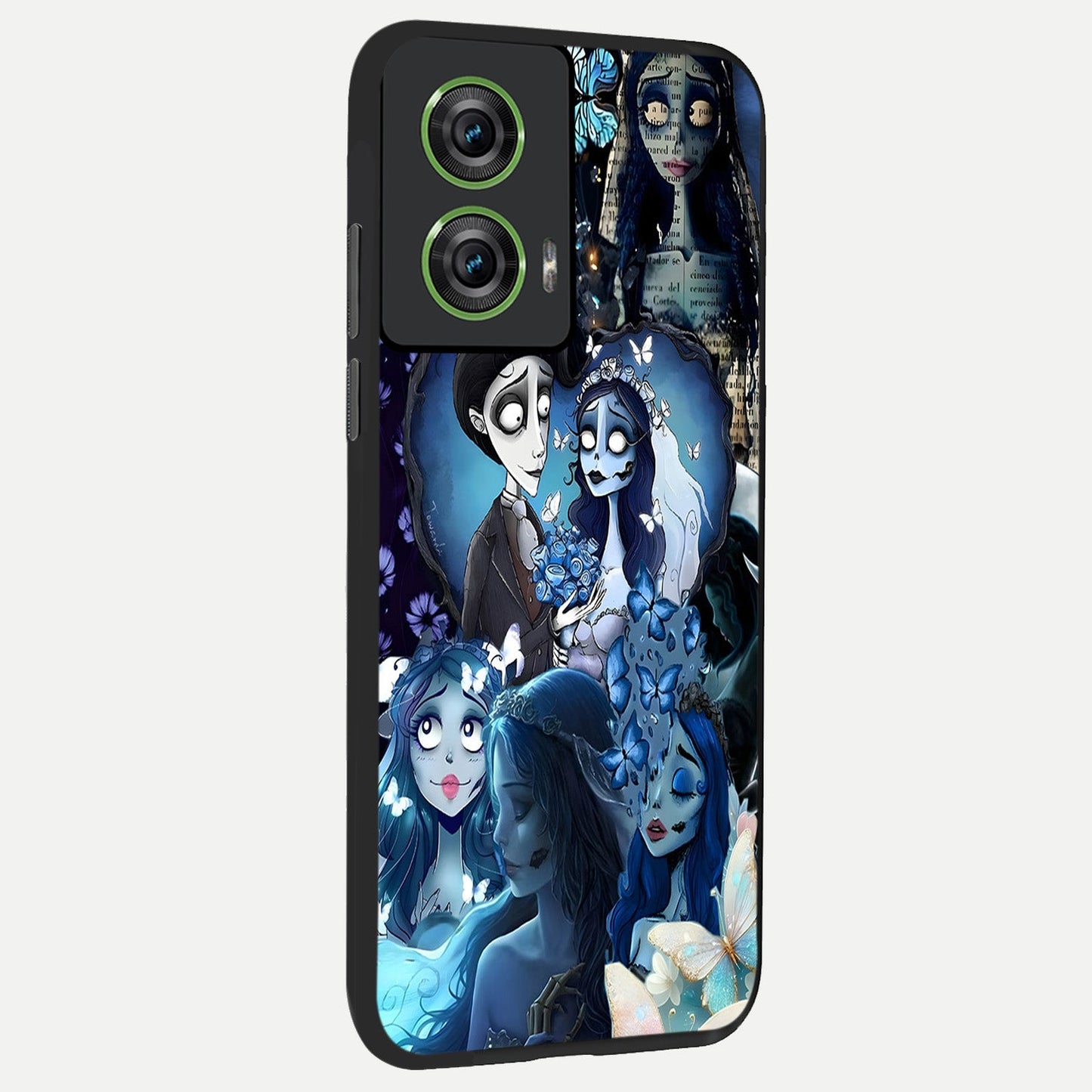 Butterfly Ghost Soul back cover For Moto Edge 50 Fusion slim fit glass case with vibrant aesthetic design