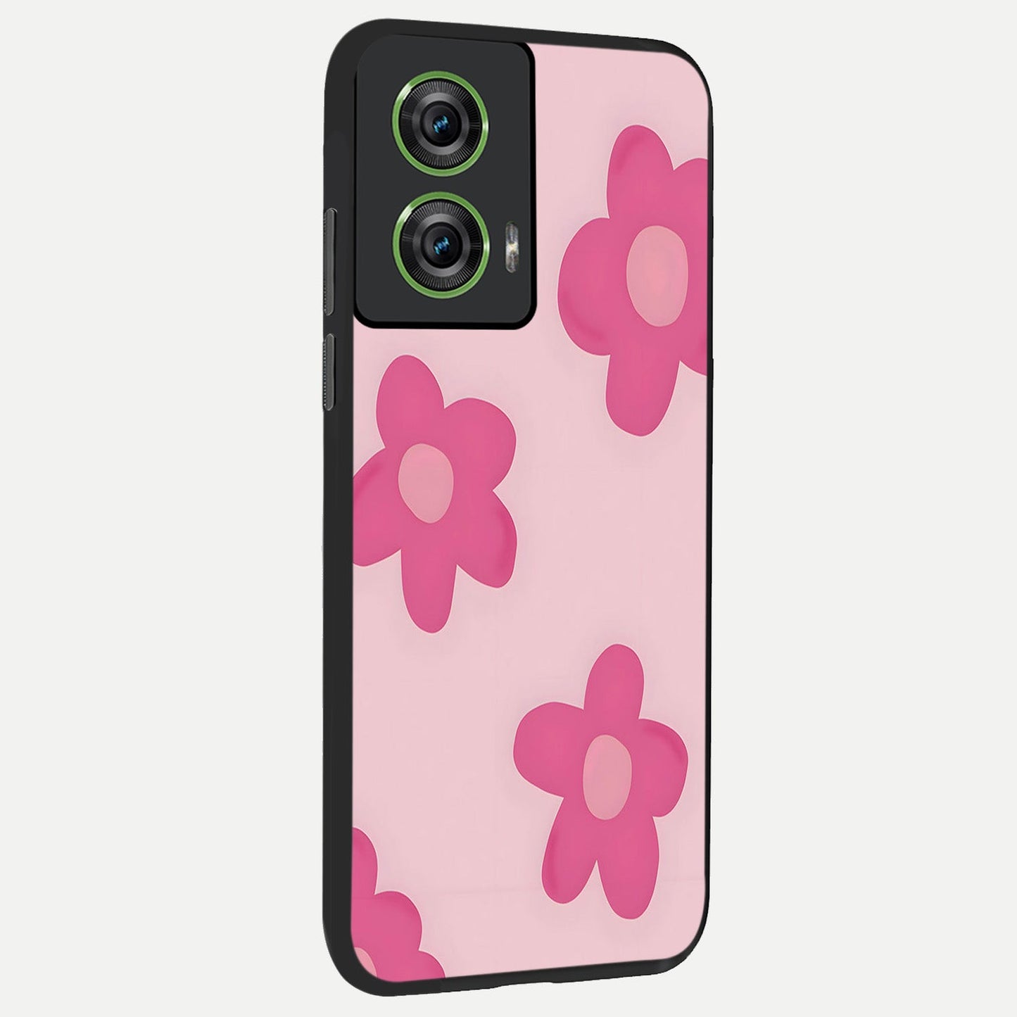 Candy Bloom Dreams back cover For Moto Edge 50 Fusion slim fit glass case with vibrant aesthetic design