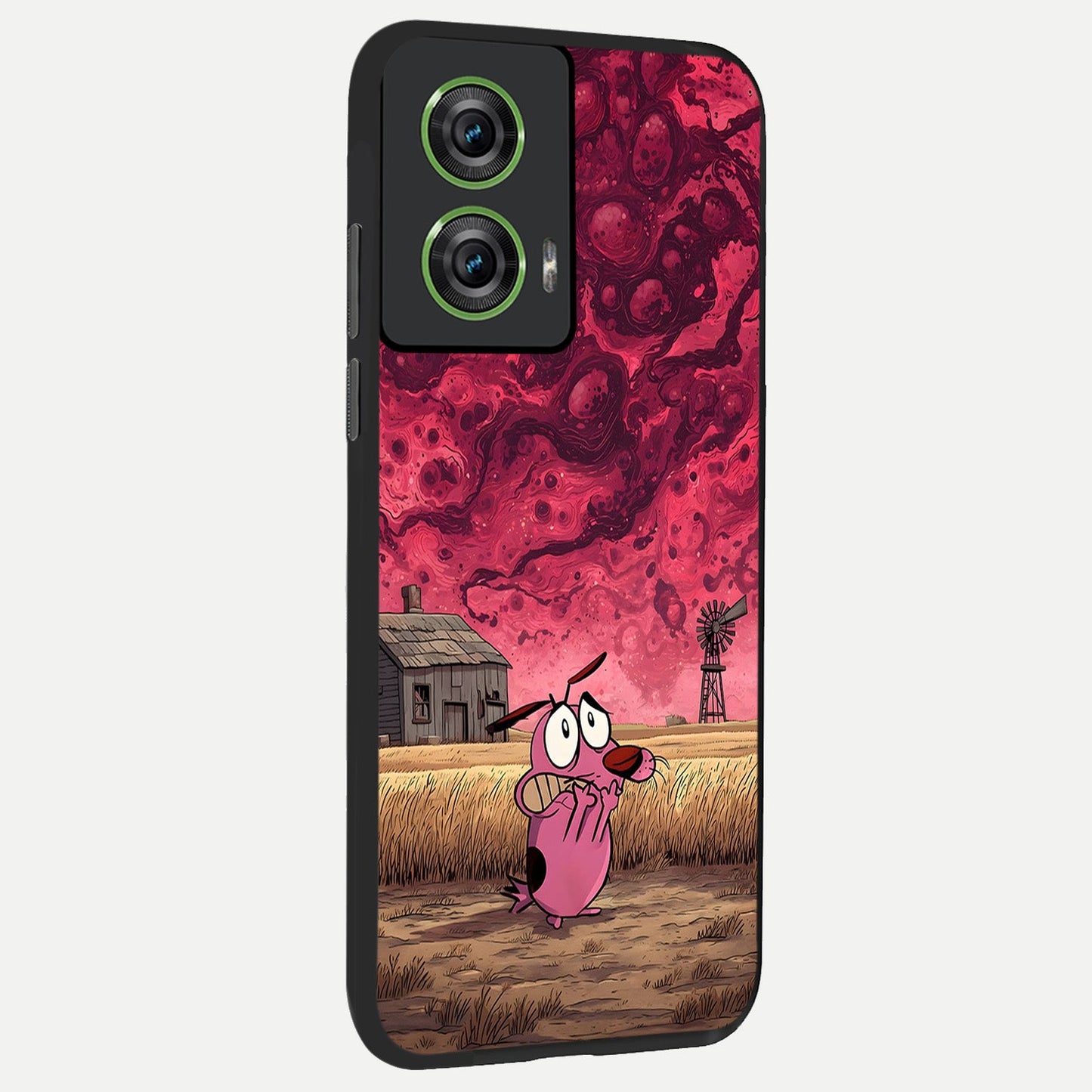 Courage Under Sky back cover For Moto Edge 50 Fusion slim fit glass case with vibrant aesthetic design