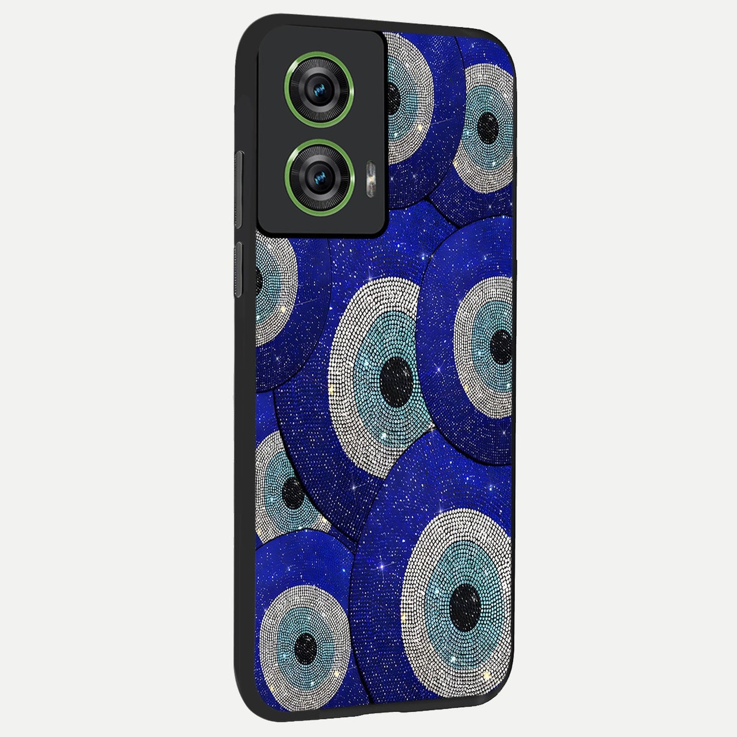 Galaxy Eye Flow back cover For Moto Edge 50 Fusion slim fit glass case with vibrant aesthetic design