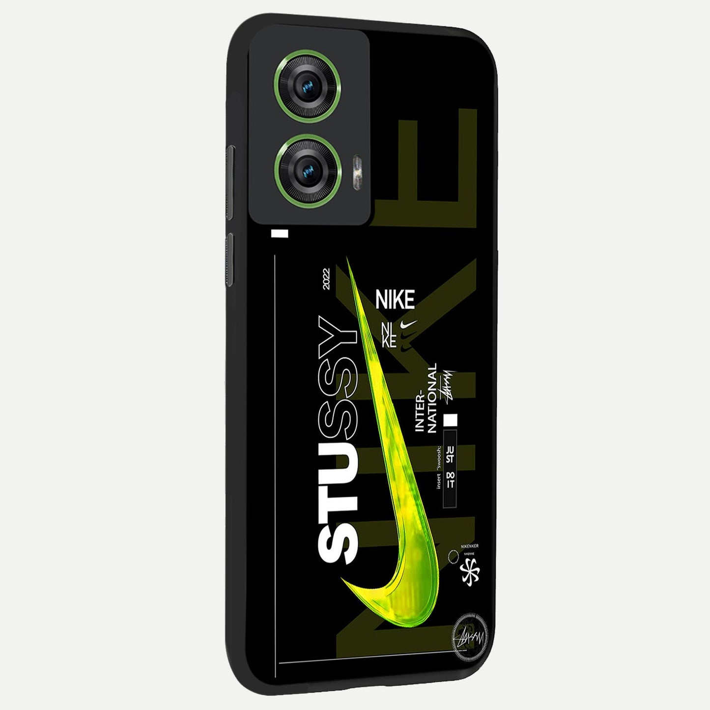 Neon Street Edition back cover For Moto Edge 50 Fusion slim fit glass case with vibrant aesthetic design