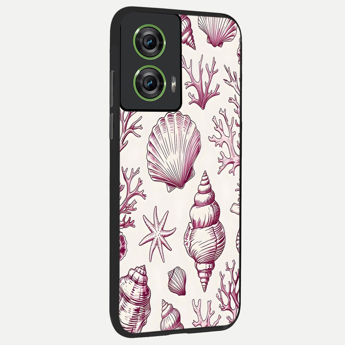 Pink Power Sparks back cover For Moto Edge 50 Fusion slim fit glass case with vibrant aesthetic design