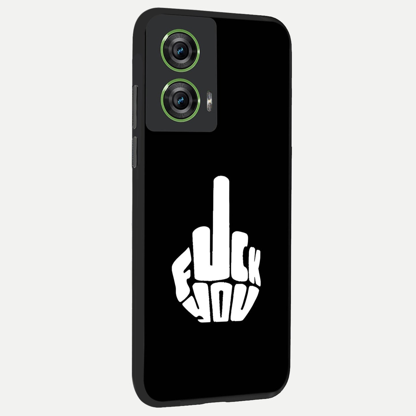 Rebel Mode On back cover For Moto Edge 50 Fusion slim fit glass case with vibrant aesthetic design