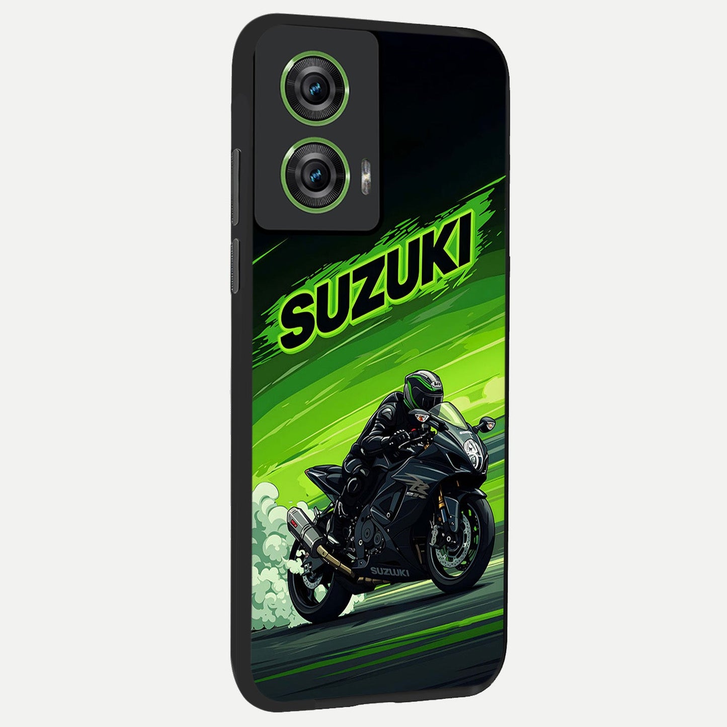 Suzuki Speed Beast back cover For Moto Edge 50 Fusion slim fit glass case with vibrant aesthetic design