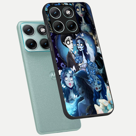 Butterfly Ghost Soul phone case For Moto Edge 70 Fusion showing premium glass back cover with detailed artwork
