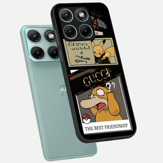 Cartoon Brand Play Mashup phone case For Moto Edge 70 Fusion showing premium glass back cover with detailed artwork