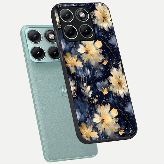 Royal Petal Dream phone case For Moto Edge 70 Fusion showing premium glass back cover with detailed artwork