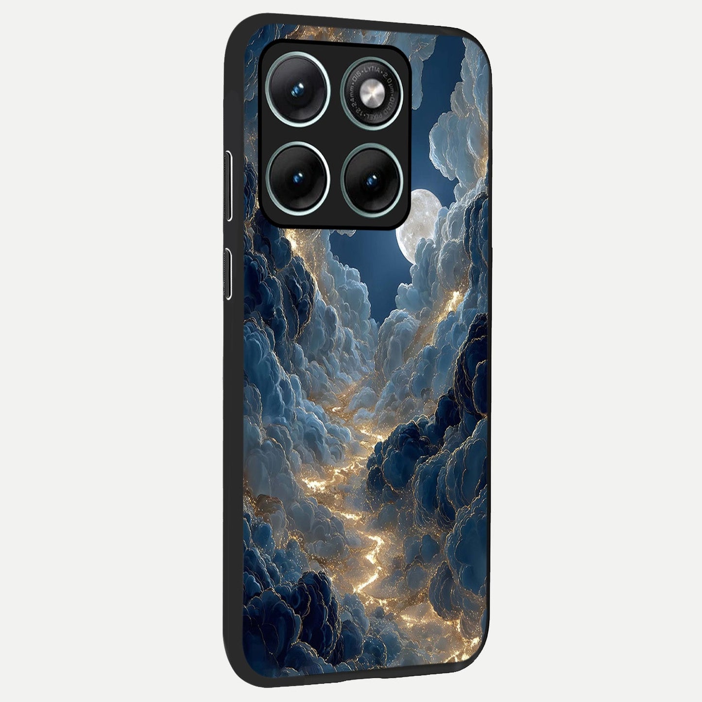 Celestial Cloud Road back cover For Moto Edge 70 Fusion slim fit glass case with vibrant aesthetic design