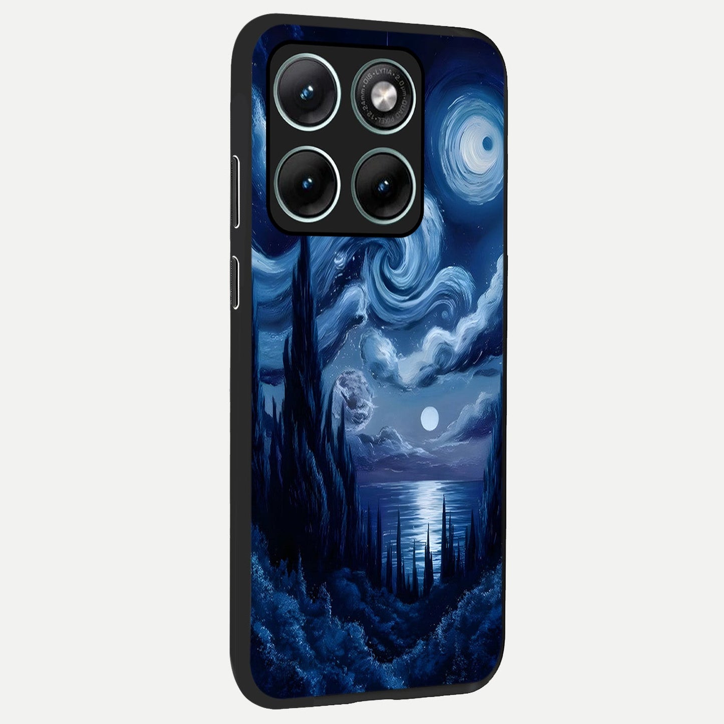 Celestial Dream Van Gogh back cover For Moto Edge 70 Fusion slim fit glass case with vibrant aesthetic design