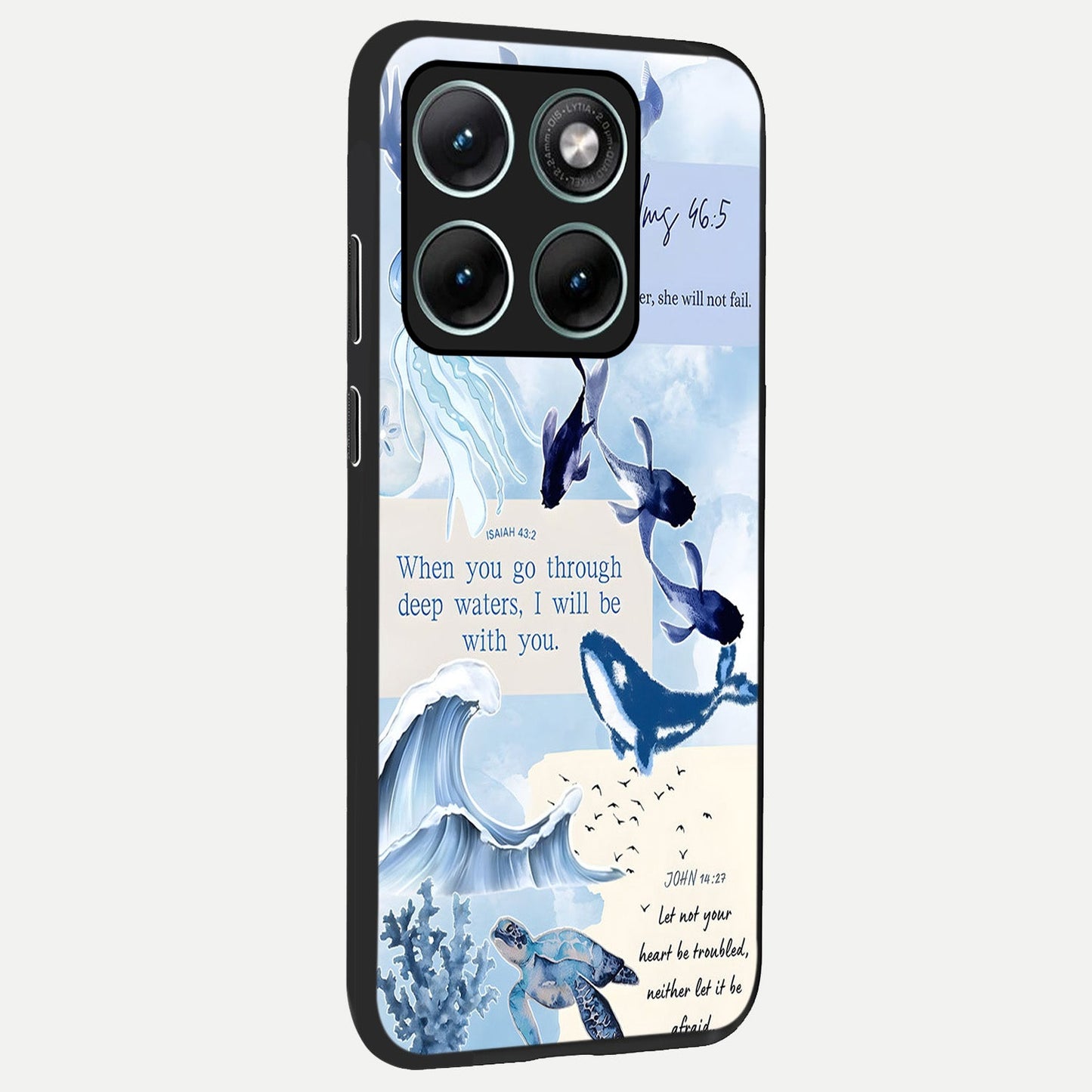 Faithful Ocean Promise back cover For Moto Edge 70 Fusion slim fit glass case with vibrant aesthetic design