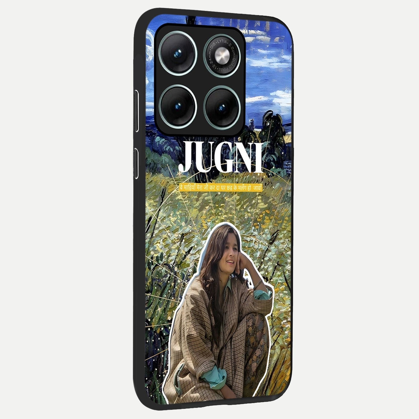 Jugni Soul Vibes back cover For Moto Edge 70 Fusion slim fit glass case with vibrant aesthetic design
