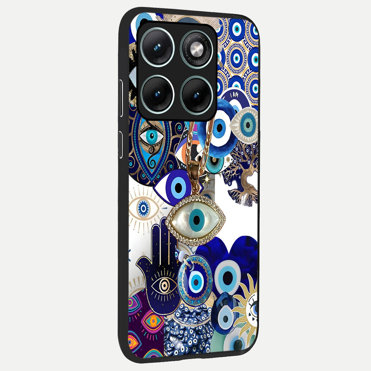 Mystic Charm Eye back cover For Moto Edge 70 Fusion slim fit glass case with vibrant aesthetic design