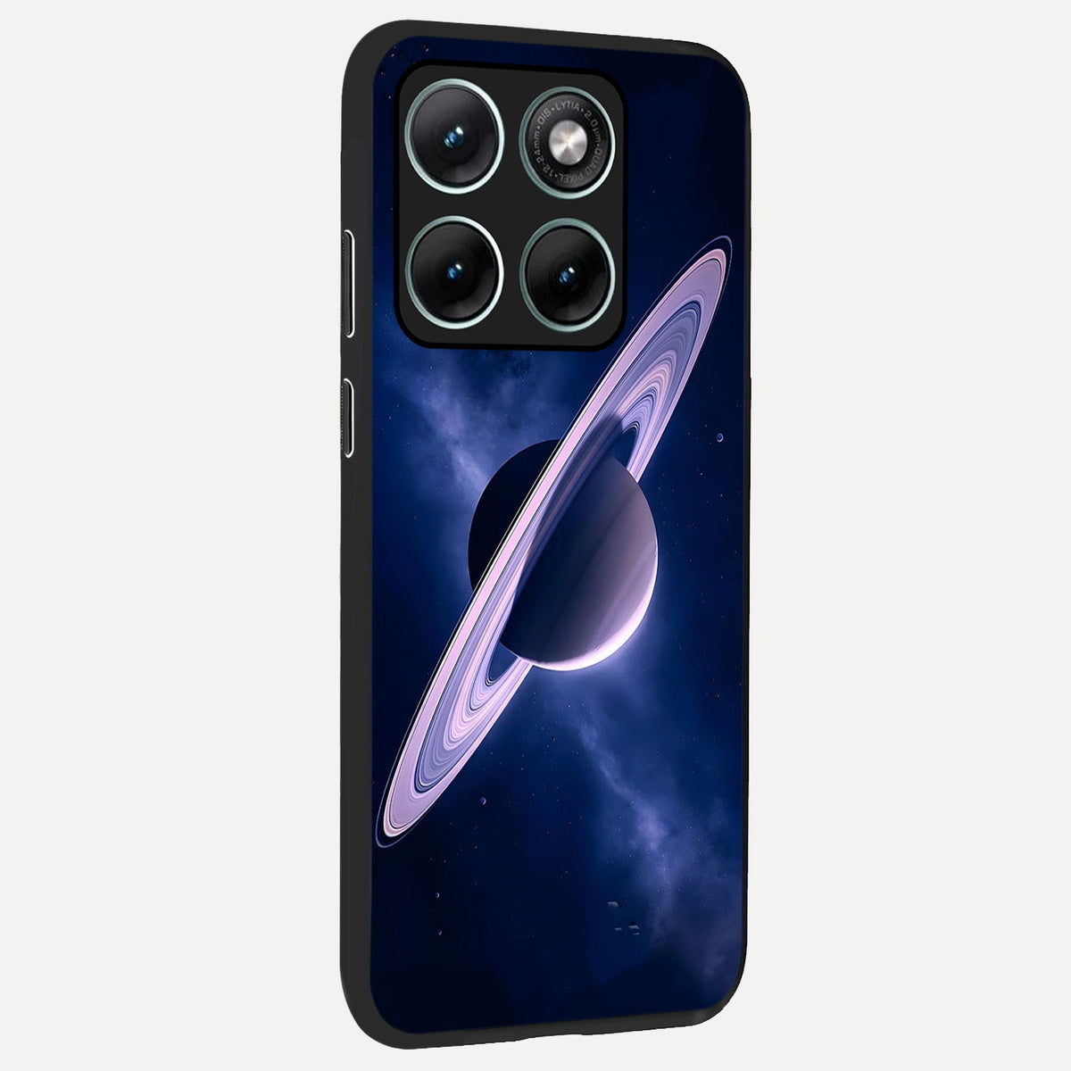 Saturn Ring Mystique back cover For Moto Edge 70 Fusion slim fit glass case with vibrant aesthetic design