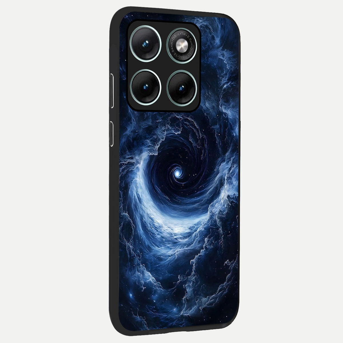 Stunning Galaxy back cover For Moto Edge 70 Fusion slim fit glass case with vibrant aesthetic design