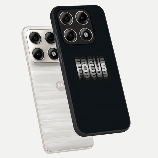 Mono Focus Vision phone case For Moto Edge 70 Pro showing premium glass back cover with detailed artwork