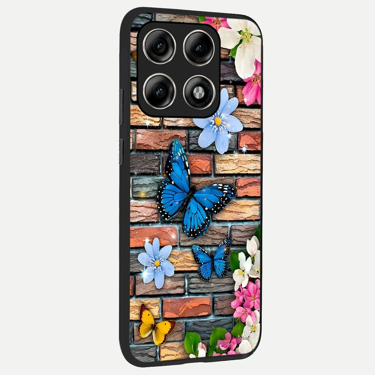 Brick Bloom Flight back cover For Moto Edge 70 Pro slim fit glass case with vibrant aesthetic design