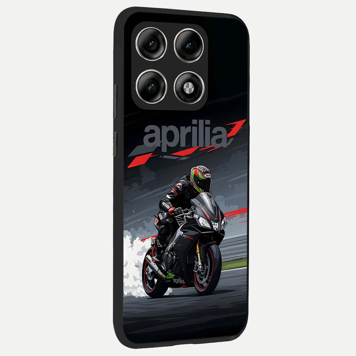 Dark Aprilla back cover For Moto Edge 70 Pro slim fit glass case with vibrant aesthetic design