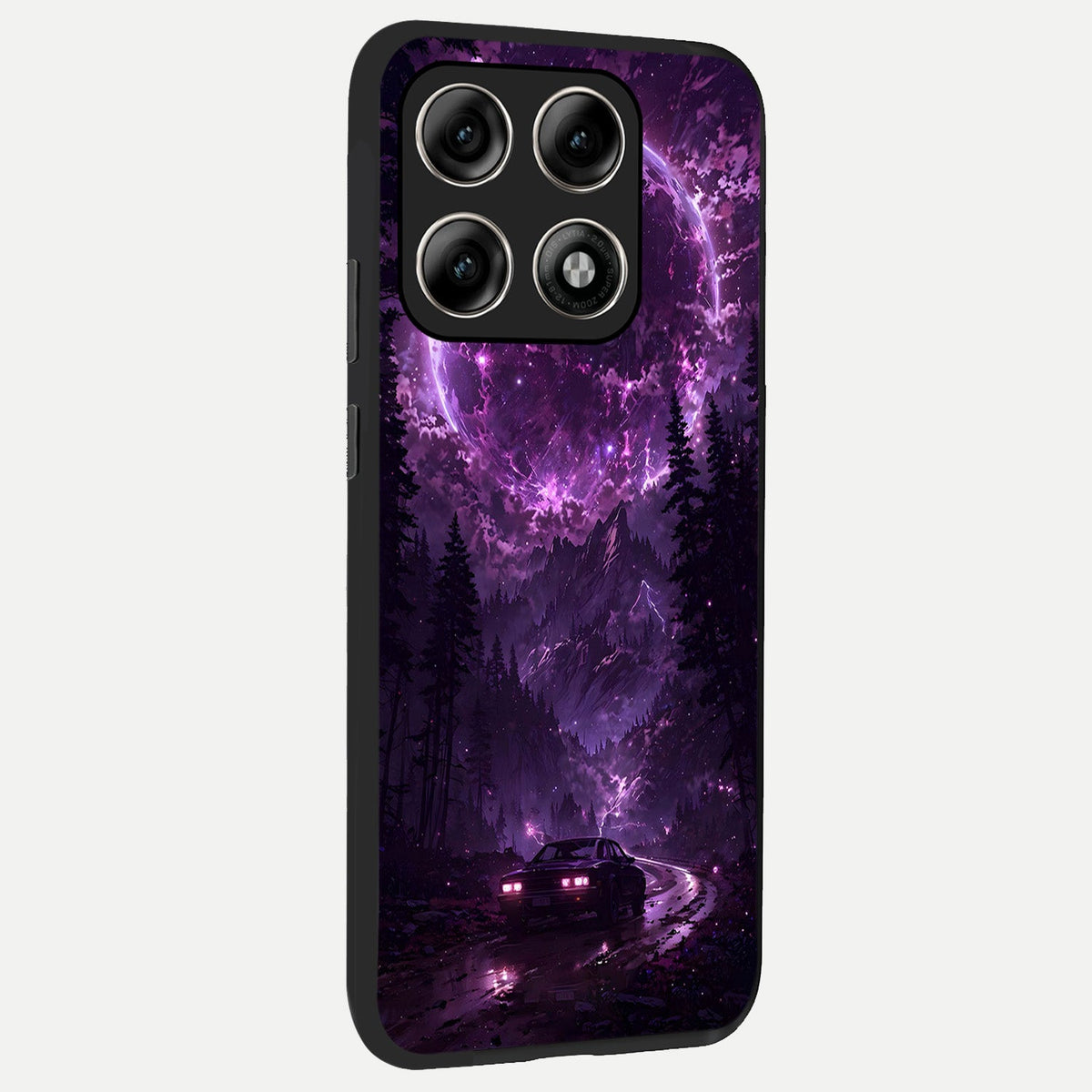 Eternal Cosmic Drive back cover For Moto Edge 70 Pro slim fit glass case with vibrant aesthetic design