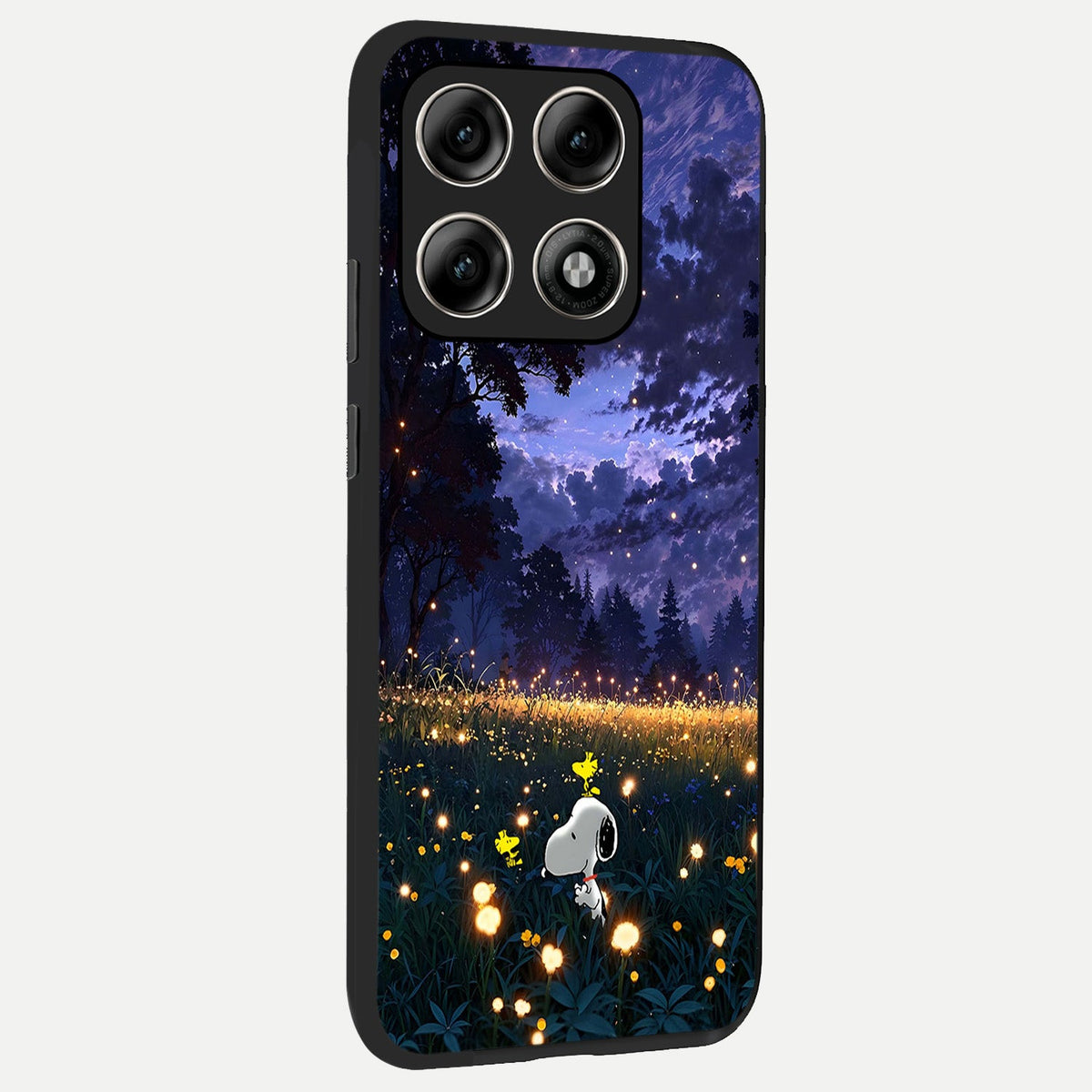 Firefly Meadow Magic back cover For Moto Edge 70 Pro slim fit glass case with vibrant aesthetic design