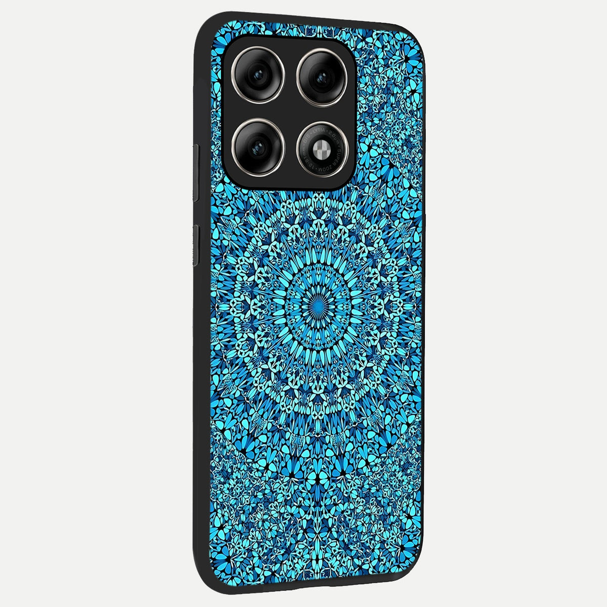 Ocean Bloom Mandala back cover For Moto Edge 70 Pro slim fit glass case with vibrant aesthetic design