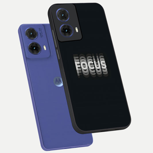 Mono Focus Vision phone case For Moto G85 showing premium glass back cover with detailed artwork