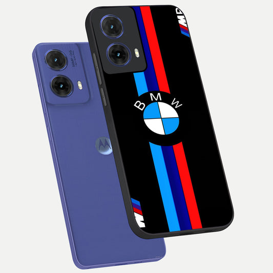 Turbo BMW Beast phone case For Moto G85 showing premium glass back cover with detailed artwork
