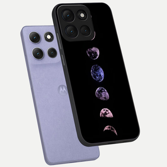 Crimson All Planets phone case For Moto G86 Power showing premium glass back cover with detailed artwork