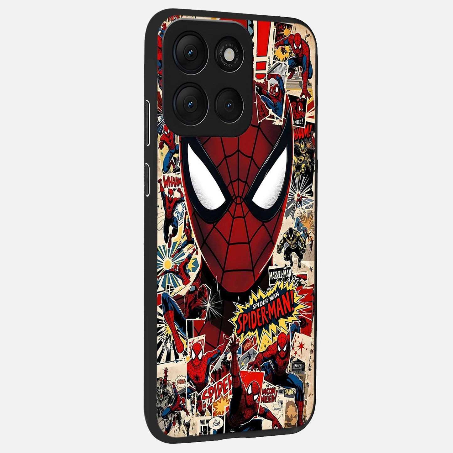 Aesthetic Wonder Spider back cover For Moto G86 Power slim fit glass case with vibrant aesthetic design