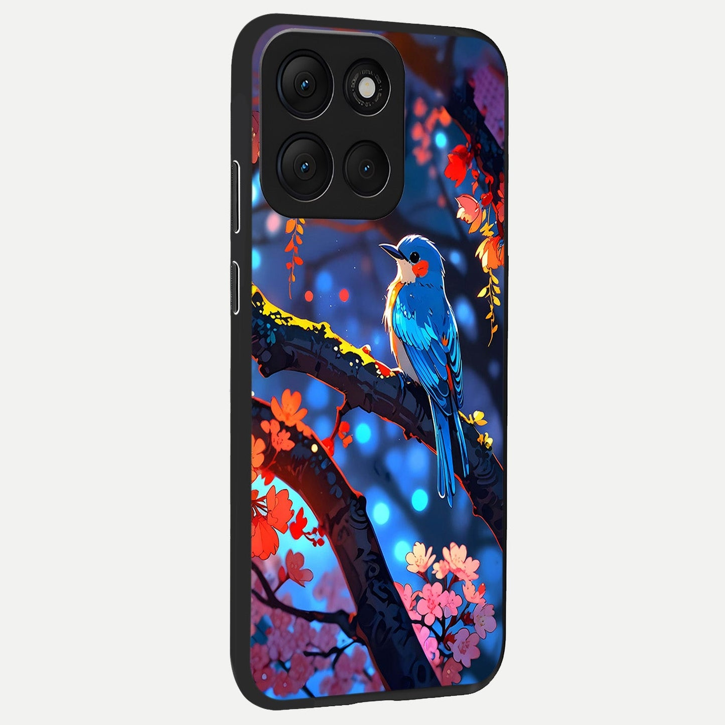 Blooming Water Drift back cover For Moto G86 Power slim fit glass case with vibrant aesthetic design