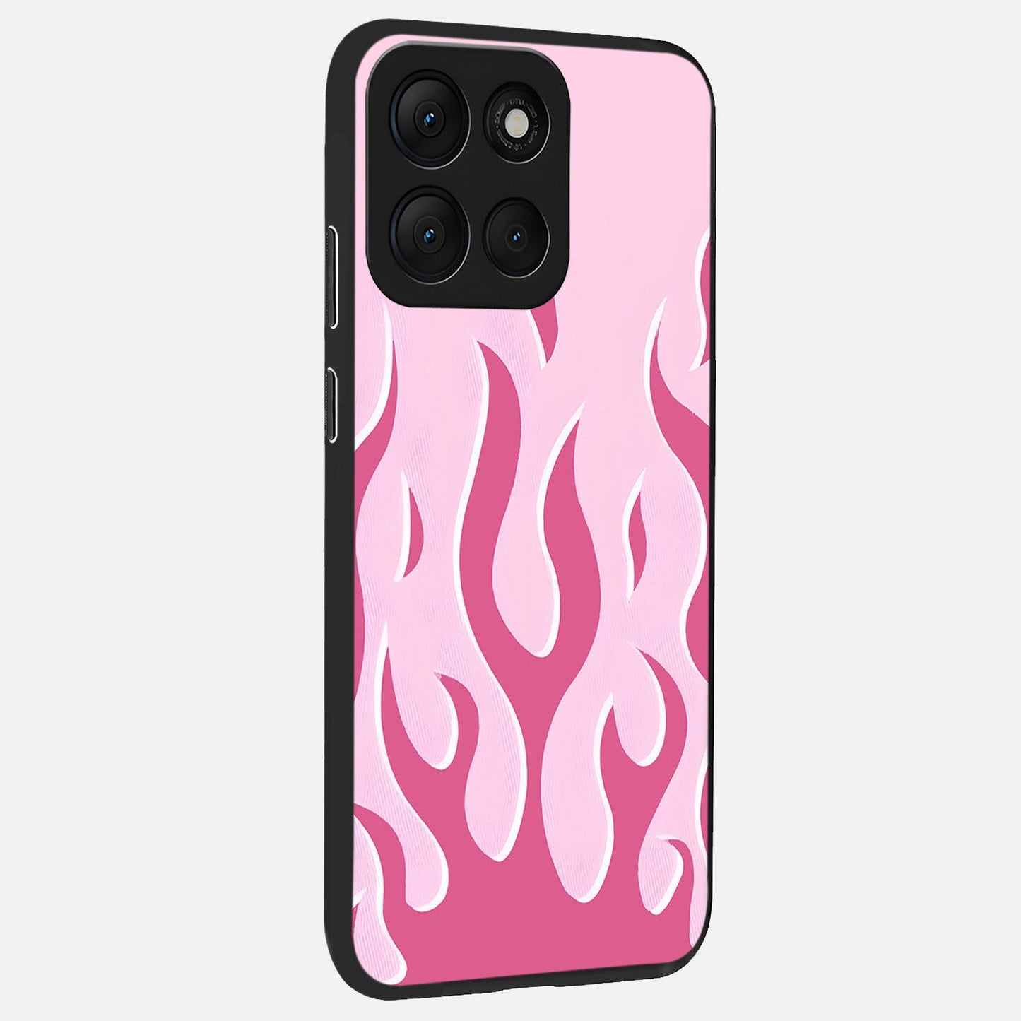 Blush Flame Energy back cover For Moto G86 Power slim fit glass case with vibrant aesthetic design