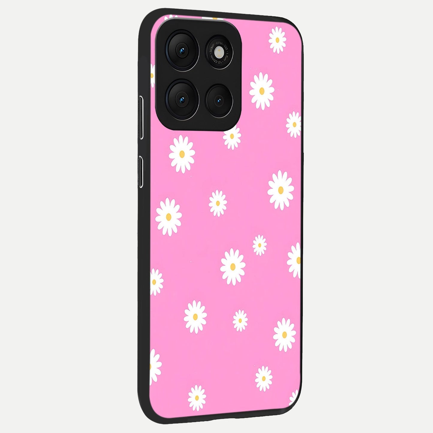 Bubblegum Daisy Pop back cover For Moto G86 Power slim fit glass case with vibrant aesthetic design