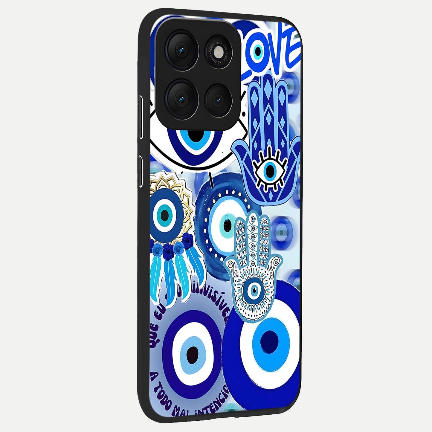 Evil Eyes Dream back cover For Moto G86 Power slim fit glass case with vibrant aesthetic design